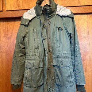 Garage Small Olive Green All Seasons Parka with Hood